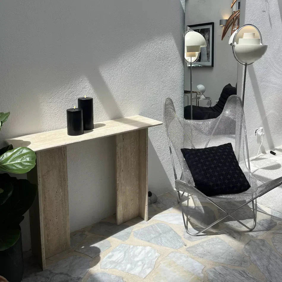 Console Rectangle en Travertin