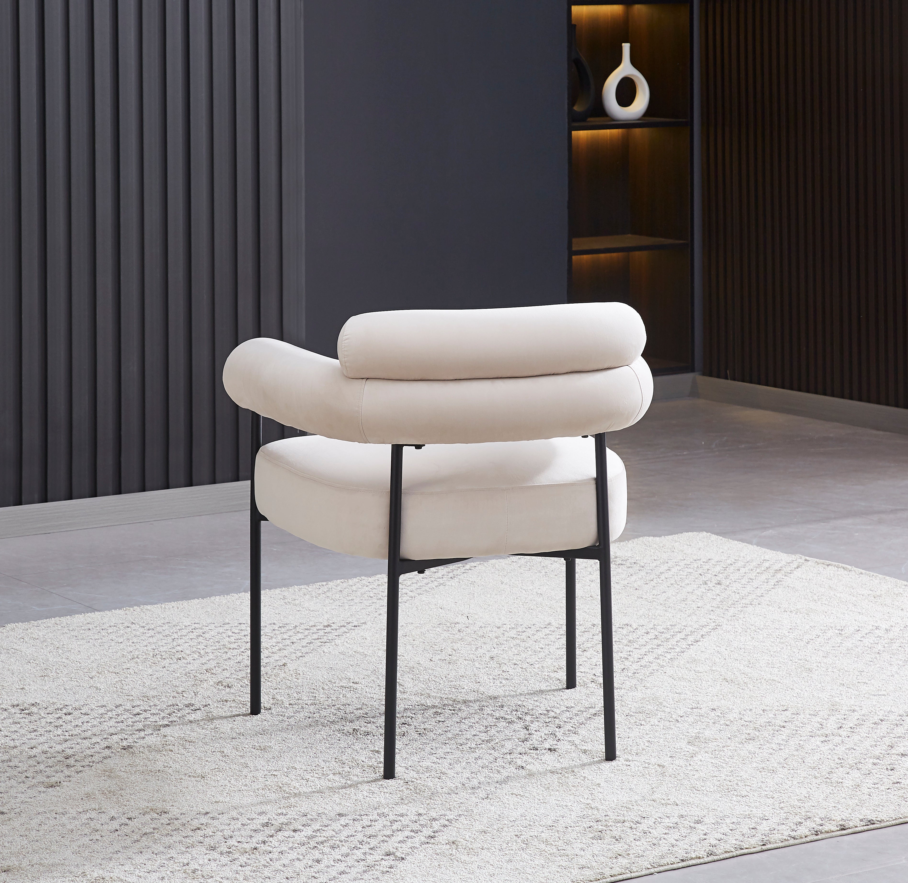 Chaise bulle velours